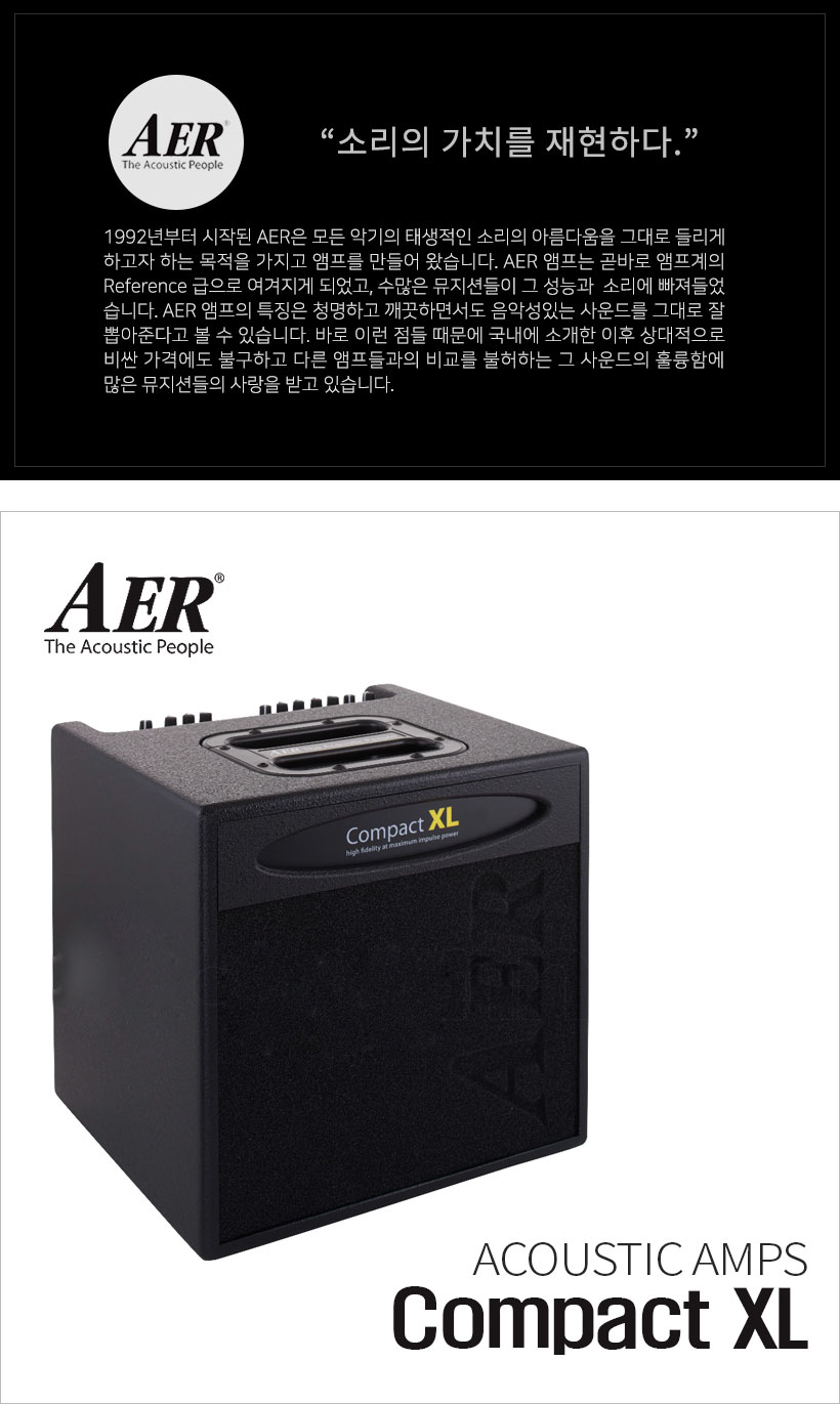 AER Compact XL 어쿠스틱앰프
