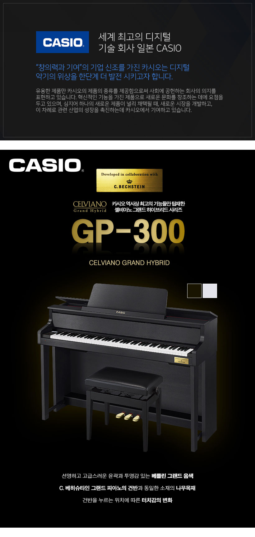 CASIO 디지털 피아노 GP-300