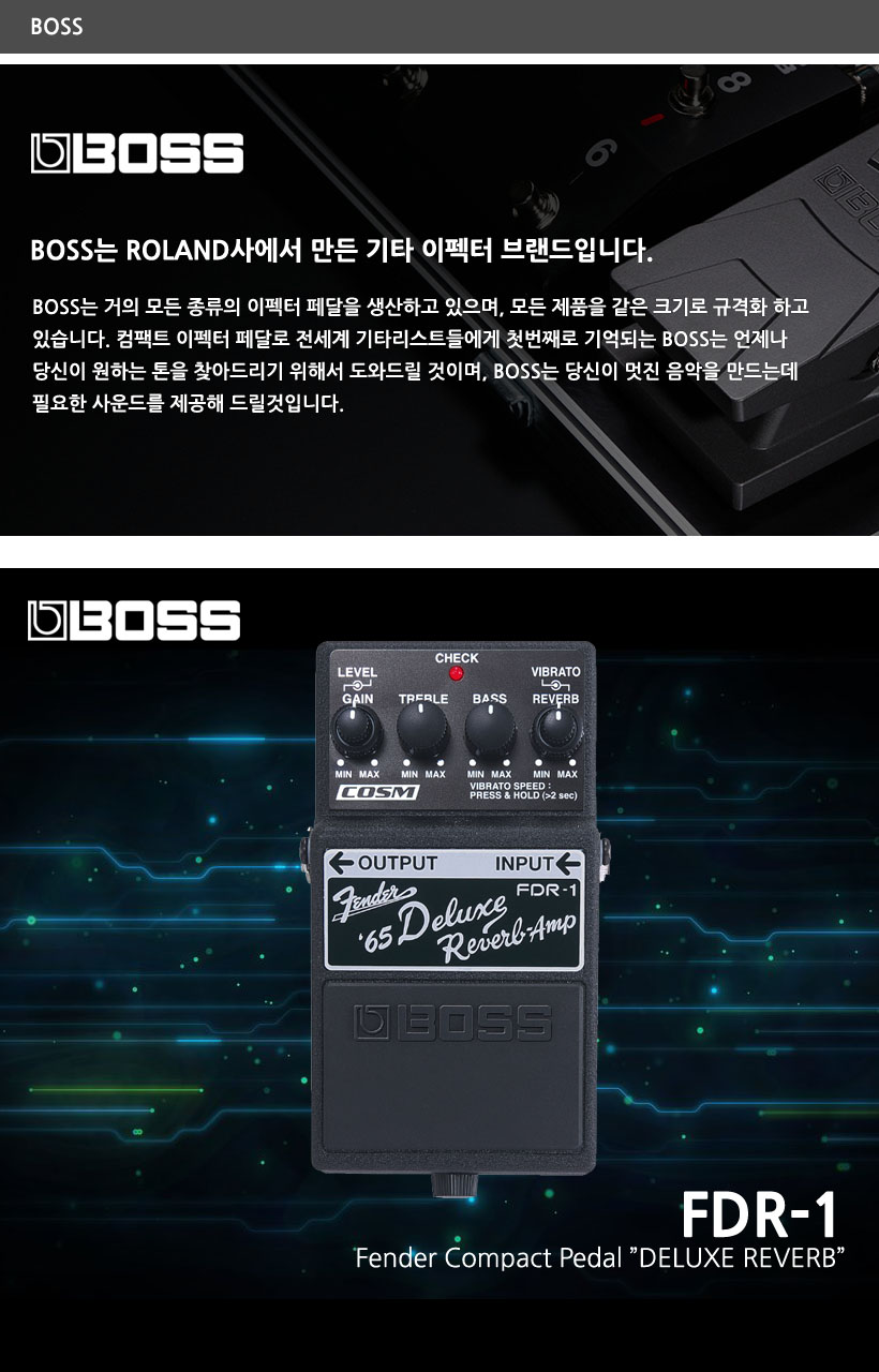 BOSS 이펙터 FDR-1