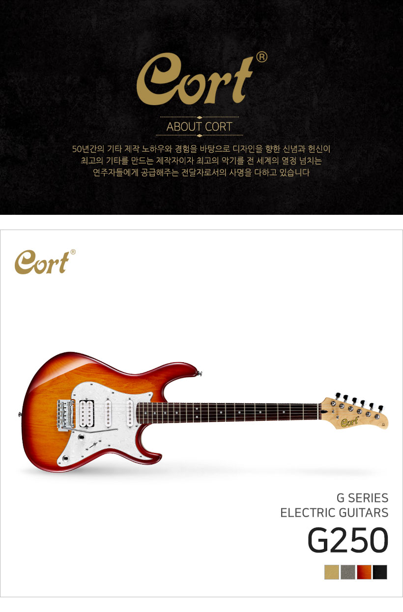 CORT 일렉트릭 기타 G250